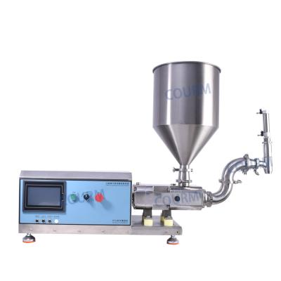 China Twin screw pump viscosity conveying pump transfer honey chocolate jam Peanut butter saline iv fluids bag filling machine for sale