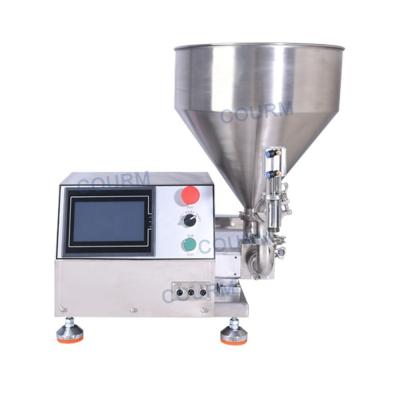 China Servo semi automatic stainless steel CAM rotor pump sesame sauce hot pot bottom material hot sauce filling machine for sale