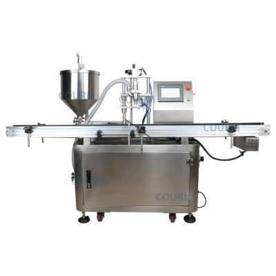 China Heavy duty single head automatic rotary pump filling machine Honey liquor laundry liquid food liquid filling machine for sale