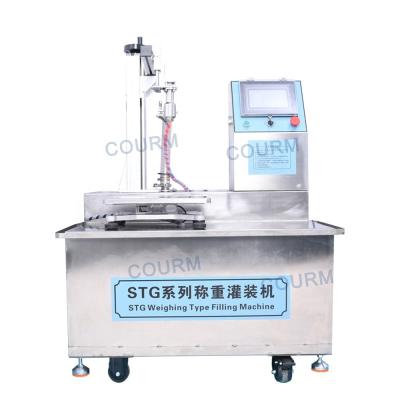 China Liquid full pneumatic single head horizontal full pneumatic single head high viscosity gel glue liquid filling machine for sale