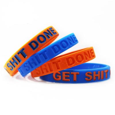 China Promotional custom logo silicone rubber sport band,silicone wristband for sale