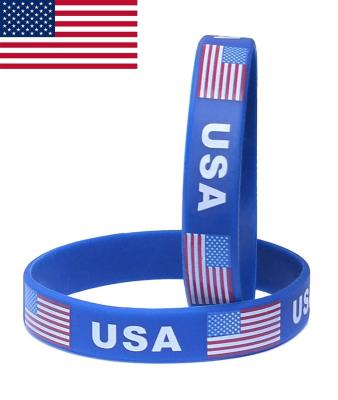 China Promotional cheap custom silicone wristband ,cheap custom silicone bracelets,country flag bracelet for sale