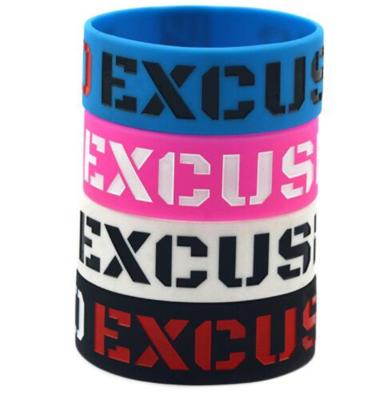 China Promotional custom rubber silicone band,silicone bracelet,silicone wristband for sale