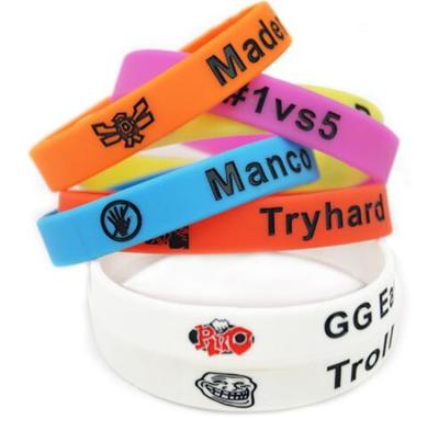 China Promotional Cheap Custom Silicone Wristband,Cheap Custom Silicone bracelet,Bulk Cheap Silicone Wristband for sale