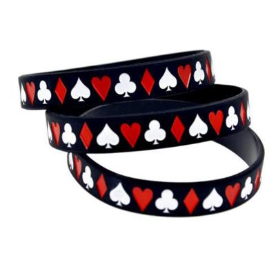 China Custom Logo Promotion Gift Adjustable Silicon Wristband, Promotion Silicon Bracelet for sale