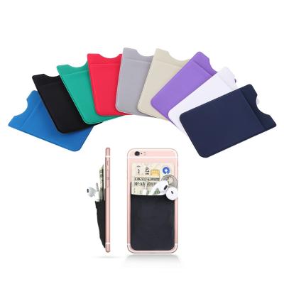 China 2017 Hot New Elastic Lycra Mobile Phone Wallet Business Credit ID Card Holder Travel Passport Cover Pocket for sale