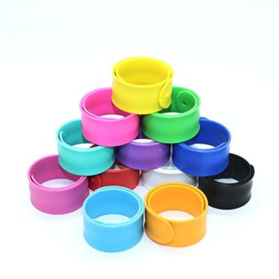 China Promotional gift custom silicone slap bracelet,ruler slap wristband,rubber wrist band for sale