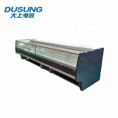 China Double-temperature meat display service counter top freezer good quality price for sale