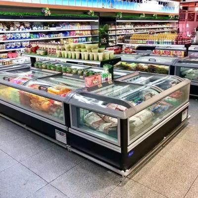 China R404a Single-temperature Sliding Door Chest Freezer With Window On Hot Sale for sale