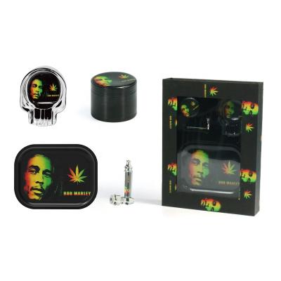 China Grinding Herb Wholesale New Product Weed Smoking Set Of Accessories Herb Grinder Tray Ashtray Pipe Set for sale