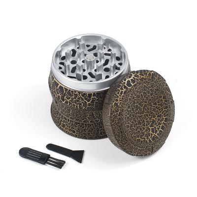 China 2021 Wholesale 63MM Herb Grinder Wholesale 63MM Hand Crank Operated Commercial Dry Herb Grinder Decorated Herb Grinder for sale