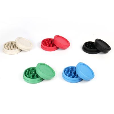 China Wholesale 2 Layer Hot Sale Biodegradable Plastic 63mm Weed Horns Bee Smoking Herb Grinder Factory Fiber Grinder 63mm-2 for sale