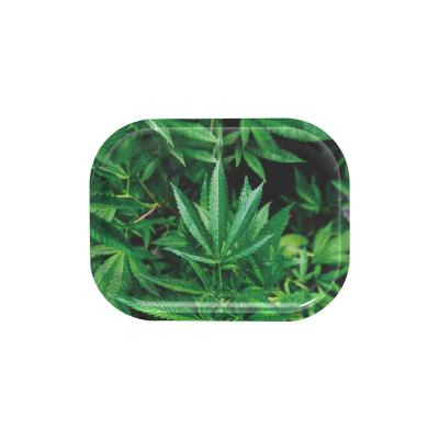 China Premium Container Rolling Tray 180*140mm Tobacco Metal Roll Trays Cartoon Hand Roller Smoking Accessories for sale