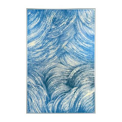 China New Classical/Postmodern Blue Abstract 3D Texture Prints Painting Decoration For Home Decor Wall Decor for sale