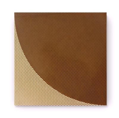 China New Classic / Postmodern Brown Abstract 3D Texture Prints Decor Wall Luxury Modern Home Decor for sale