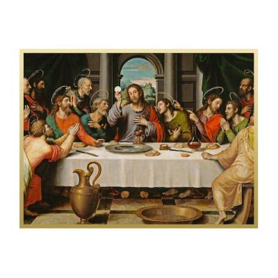 China CLASSIC Religious Print of Jesus Canvas Printing Custom Canvas of Last Supper on Canvas Art Printing Classic Wall Paintings for sale