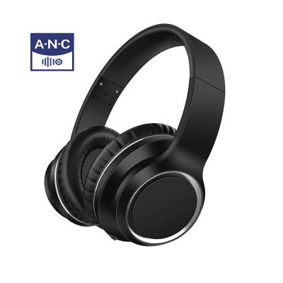 China Active Noise Canceling ANC 400mAh Wireless Headphones Active Noise-Cancellation Earphone Over The Ear Earphone for sale