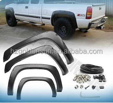 China Pocket Style Plastic Fender Flares Fits 99-06 Chevy Silverado /GMC Sierra 4 Pcs for sale