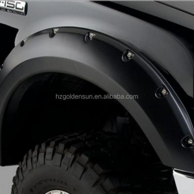 China Plastic FENDER ROCKET HARDKIT FD F150 04-08 Pocket-riveted style black fender flares set 4pcs for sale