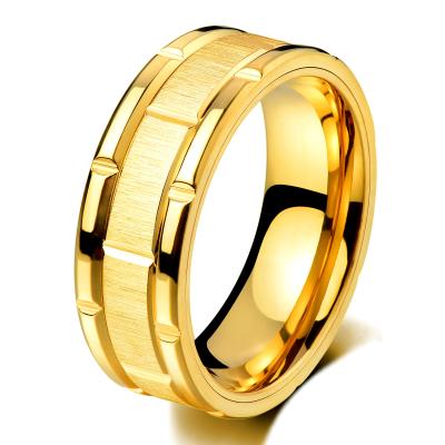 China Do Not Rub Ring Gold Fashion Custom Stainless Steel Guaranteed Luxurious Quality Rings For Men for sale