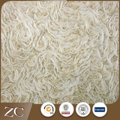 China Beautiful Viable New Design Textile Hotel 3d Tulle Lace Fabric for sale