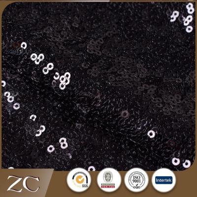 China New Dustproof Chinese Black Hotel Textile Wholesale Sequin Fabric India for sale