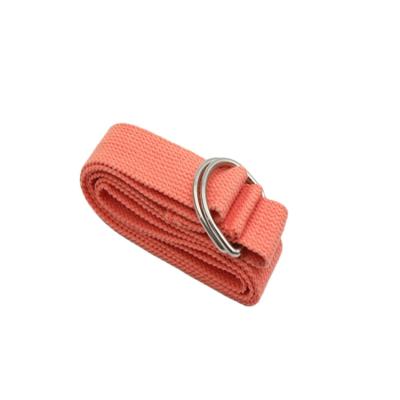 China Equipment Polyester Ring Woven Label Stretch Yoga D-Shaped Straps For Yoga Exercise Fitness Training for sale