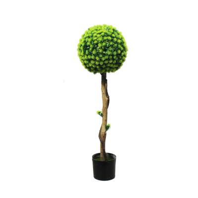 China New Style Eco-friendly Outdoor Artificial Plants Ball Garden Decoration UV Resistant Grass Ball Topiary Boxwood for sale