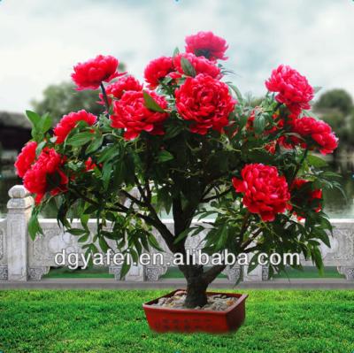 China Small Eco - Friendly Lighted Artificial LED Peony Tree for sale