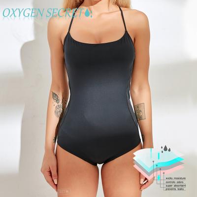 China New Arrival Soft Layers Breathable 4 Four Leak Proof Free Swing Exercise Fitness Sports Menstrual Period Slim Leotard Fashionable Leotard for sale