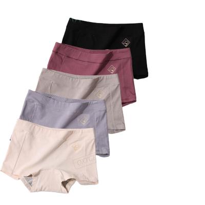 China 3 Layer Antibacterial Women's Elastic Boyshort Boxer Tanning Classic Single Pattern Leak Proof Underwear Menstrual Period Panties for sale