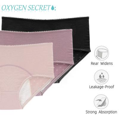 China 3 Layers Air Vent Hole Heart Shape Panties Antibacterial Designing Multicolor Leak Proof Breathable Briefs Optional Panties for sale