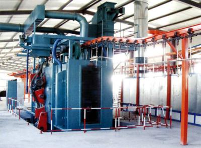 China Steel Shot Blasting Machine Cleaning Surface Of Casting / Forging for sale