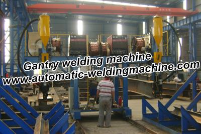 China Gantry H Beam Production Line For 200mm - 800mm Width Flange Welder for sale