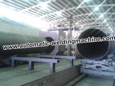 China Steel Pipe Inner / Outer Wall Shot Blast Cleaning Machine 30 Ton for sale