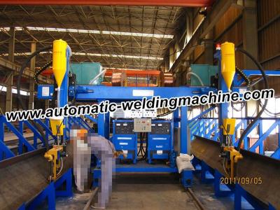 China Gantry Welding H Beam Production Line Controlled By AC Inverter CE FCC ISO for sale