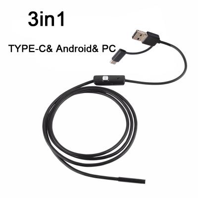 China New Type-C NIGHT VISION Hd Video Endoscoepe Camera For Android Endoscope Camera 180 for sale