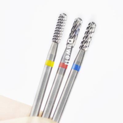 China Portable Cordless Nail Drill Bit Stainless Steel Diamond Nail File Drill Bit Burr Milling Cutter Manicure for sale