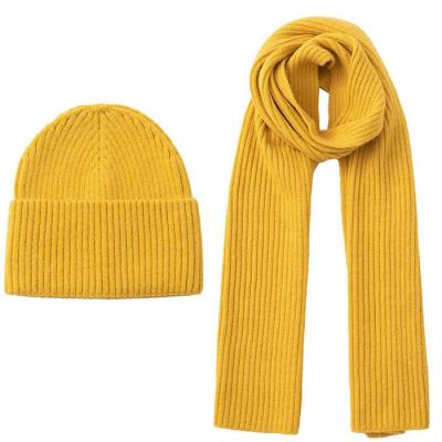 China Fashion\Warm Beanie Men Winter Set Women Knitted Scarf Hat Set Customized Warm Comfortable\Durable Selling for sale