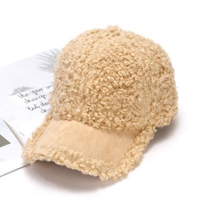 China COMMON hat autumn and winter peaked thickened Lei Feng warm hat fashion street wool lamb electric car female hearing protection baseball for sale