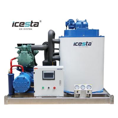 China Industrial High Quality Icesta Commercial Flake Ice Machine 5 Tons for sale