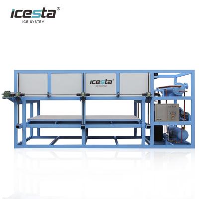 China ICESTA Seafood Direct Cooling System Containerized Industrial Ice Block Making Machine for sale