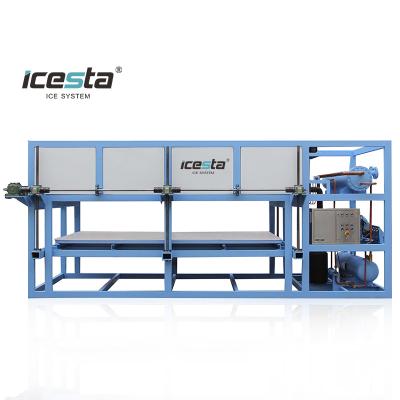 China ICESTA 5T 10T 15T Block Industrial Direct Cooling Ice Machine for sale