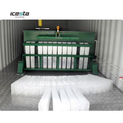 China Industrial Cheap Price Container Factory Direct Block Cooling Ice Machine For Pakistan for sale