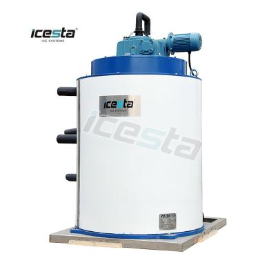 China Icesta industrial 5 ton flake ice machine vaporizer ice machines for fishing boats fish ice machine for sale