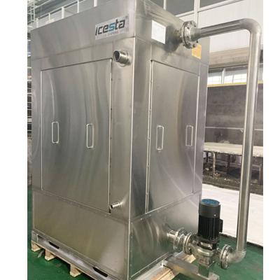 China Factory Icesta Industrial System Aquarium Water Cooling Falling Chiller for sale