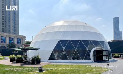 China China Waterproof Geodesic Dome Tent With Steel Frame For Restaurant Or Events for sale