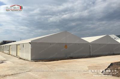 China A shaped logistical warehouse tent with large entrance and hard walls for sale for sale