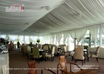 China Liri high-end Arcum Tent 10x20m with glass wall used for outdoor golf events for sale