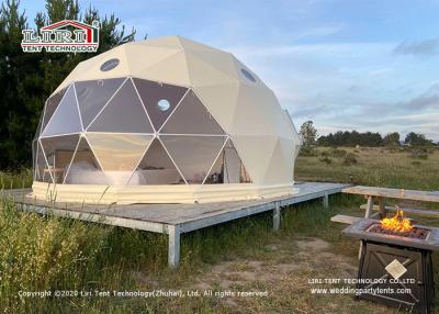 China Waterproof Geodesic Dome Tent With Steel Frame Used For Glamping or event for sale